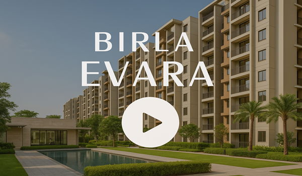 Birla Evara Video showcasing luxury apartments, modern amenities, and lush green landscapes at Sarjapur road