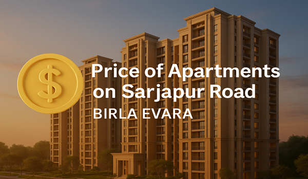 Price of apartments on Sarjapur Road