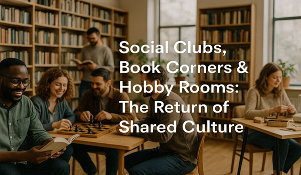 Social Clubs, Book Corners & Hobby Rooms: The Return of Shared Culture