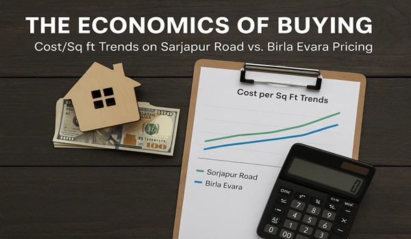 The Economics of Buying: Cost/Sq ft Trends on Sarjapur Road vs. Birla Evara Pricing
